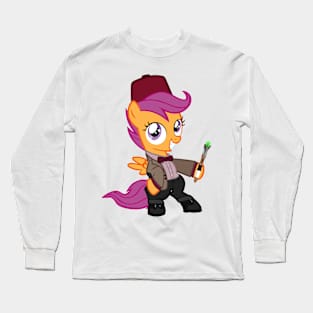 Scootaloo as the 11th Doctor Long Sleeve T-Shirt